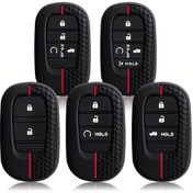 Resim Yüksek kaliteli yeni koruyucu anahtar kılıfı, bazı HONDA modelleri için uygun Anahtar Kılıfı, Yeni HONDA Civic Accord Inspire Shadow Akıllı HRV Uzaktan Kumanda Koruyucu Kılıf - Düşmeye ve Aşınmaya Karşı Dirençli - Silikon Malzeme - Renk Solması Olmadan Tam Uyum 