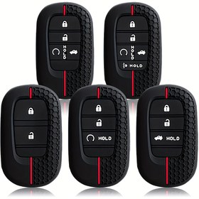 Resim Yüksek kaliteli yeni koruyucu anahtar kılıfı, bazı HONDA modelleri için uygun Anahtar Kılıfı, Yeni HONDA Civic Accord Inspire Shadow Akıllı HRV Uzaktan Kumanda Koruyucu Kılıf - Düşmeye ve Aşınmaya Karşı Dirençli - Silikon Malzeme - Renk Solması Olmadan Tam Uyum 