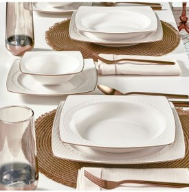 Resim Güral Bonenjoy 8 Parça 2 Kişilik Bone Yemek Takımı - Copper Bakır 