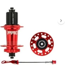 Resim Bike Sky Hassn's Pro 7 32H Kırmızı Ön-Arka Jant Göbek Takımı, Göbek Seti 