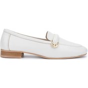 Resim Tamer Tanca Kadın Hakiki Deri Bej Loafer Ayakkabı 775 5406 Bn Ayk Y24 Bej Dr Bej 