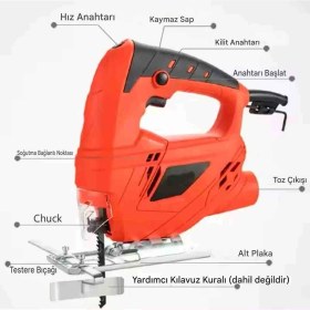 Resim Elektrikli Yapboz Elektrikli El Aletleri Ahşap Kesme Ev Testere Çok Fonksiyonlu Pistonlu Kesim Dekupaj 