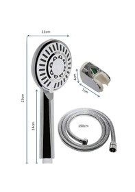 Resim Desiphon 5 Fonksiyonllu Güneş Duş Seti Hortum Mafsal Ve Başlık Krom 