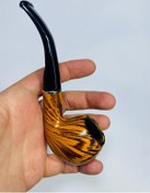 Resim Ahşap Görünümlü Çizgili Pipo 2parça //13cm 