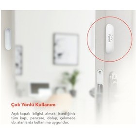 Resim Fonri Akıllı Kablosuz Kapı Pencere Sensörü, Wifi, Mobil Bildirim, Uzaktan Takip, 2 Yıl Garantili, Google Asistan Ve Tuya Destekli 