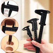 Resim 1 adet Taşınabilir Çift Ölçekli Verniyer Kalıplama Aleti 0-6 İnç (80mm / 120mm / 150mm) - Takı, Öğrenciler, Kendin Yap ve El Sanatları için Hassas Ölçüm ile Dayanıklı Plastik Cetvel - Güç Gerektirmez 