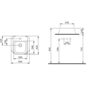 Resim Bocchi Milano Lavabo 60 Cm Parlak Turuncu 1376-012-0126 