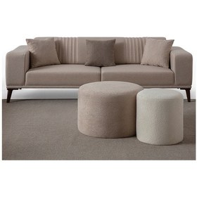 Resim Regnar 3'lü Koltuk Sütlü Kahve Sütlü Kahve 