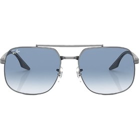 Resim RAY-BAN 3699 004/3F 56 Erkek FÜME Köşeli Çerçeve Güneş Gözlüğü 