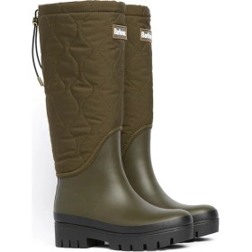 Resim Barbour Marnie Kapitone Tall Welly Çizme OL71 Olive-Black 