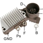 Resim 12v Alternatör Konjektör 3 Fiş Yuvarlak Soket d-ıg-l Honda Cı N11.105 