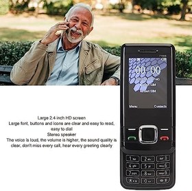 Resim Kilidi açılan kayar telefon, 2 G GSM, pil, 1200 mAh, güçlü ses, büyük düğme, çift kart, yaşlı çocuklar için cep telefonu, kilidi açılan cep telefonu, siyah 