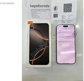 Resim Apple iPhone 16 Pro Max İkinci El TR | 256 GB | Çöl Titanyum 