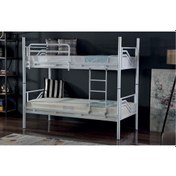 Resim Ranzaci Solid Ranza 90x190 Genç Çocuk Yatak Odası Metal Ranza Beyaz 