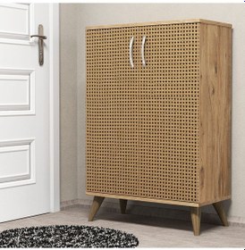 Resim Mimoza Ayakkabılık Çam Hazeran Kapaklı - AYK0104 