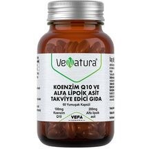 Resim VeNatura Koenzim Q10 ve Alfa Lipoik Asit 60 Yumuşak Kapsül 
