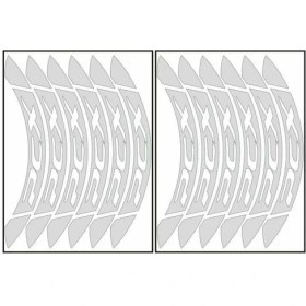 Resim Reflektör Gri Büyük Honda Pcx Uyumlu 1 Set Jant Şeridi 