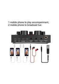 Resim Bm800 Live Plus Set Efektli Ses Kartı Mikrofon Stand Kayıt Canlı 