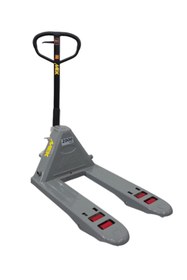 Resim MEK MTR25-80 2,5T 2500kg Döküm Pompalı Ekstra Dayanıklı Kısa Manuel Transpalet - PU Kırmızı Teker 