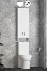 Resim Özce Banyo 40 Cm Klozet Üst Dolap Mdf Beyaz 
