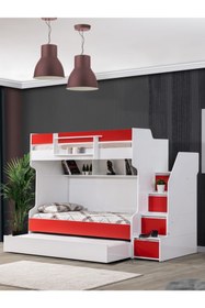 Resim Setay Ranza, Cesur Yavrulu Ranza - Kırmızı 2 Adet Comfort Yatak 
