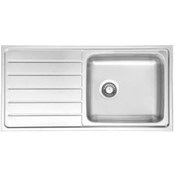 Resim Ukinox Hs 100 Dekorlu Sol Damlalıklı Eviye 