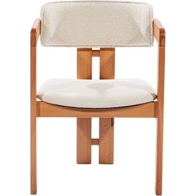 Resim Narvik İskandinav Still T Model Ahşap Sandalye Natural - Beyaz 