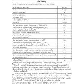 Resim Regal KM 9212 Y E enerji 9 kg Isı Pompalı Kurutma Makinesi 