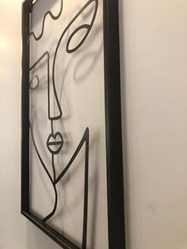 Resim VonaHome Dekoratif Metal Duvar Tablosu - Yüz Figürlü - 31x2x50cm 