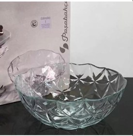 Resim Paşabahçe 10553 Estrella Bowl Büyük Servis Kasesi 24 Cm Şeffaf 