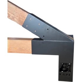 Resim B1 Yapı Pergola Kamelya 4 Kollu Açılı Kenar Bağlantı Aparatı Sağ 