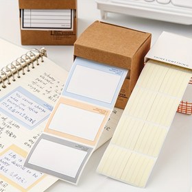 Resim 250 Sayfa Taşınabilir Yırtılabilir Yapışkan Notlar - Çekmece Tasarımı, Ofis, Okul, Ev Düzenleme ve Not Alma için Yapışkan Sekmelerle Karışık Renkler (Mavi, Turuncu, Gri, Beyaz), Çalışma Temelleri | Pastel Yapışkan Notlar | Yırtılabilir Levhalar 