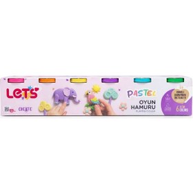 Resim Lets 6 Renk Pastel Oyun Hamuru 660 G Çok Renkli 