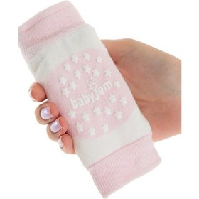 Resim Babyjem Örgü Emekleme Dizliği Pembe 