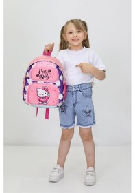 Resim Hello Kitty Temalı Sevimli Ve Şık Ortopedik Anaokul Ve İlkokul Çantası Pembe2 