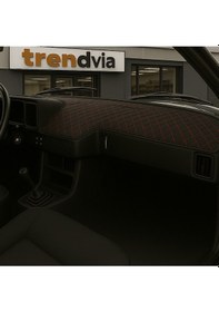 Resim Tofaş Şahin Doğan Kartal Alçak Ön Göğüs Siyah-kırmızı Torpido Kılıfı / Siyah-mavi Boyun Yastığı 