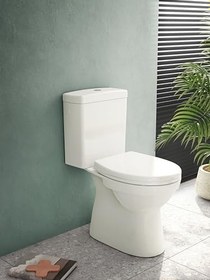 Resim VitrA S10 Klozet Kapağı 84-003-009, Yavaş Kapanır, Duroplast, Sandviç Tip, Metal Menteşeli, Beyaz 