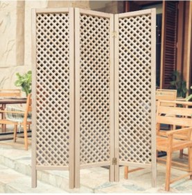 Resim Ahşap Paravan 3 Kanatlı Oda Bölme 