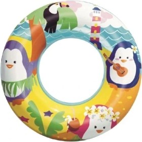 Resim K-Yonlineticaret Sevimli Hayvanlar Desenli Çocuk Deniz Simidi (3-6 Yaş) 