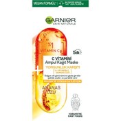 Resim Garnier c vitamini ampul kağıt maske 
