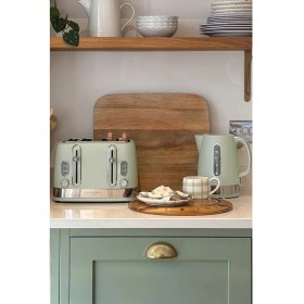 Resim Laura Ashley Sage Leaf 4 Dilim Ekmek Kızartma Makinesi 2300W 