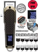 Resim VOLEMİ V-0092 PROFESYONEL KUAFÖR SAÇ SAKAL VÜCUT SAÇ SAKAL ENSE TIRAŞ MAKİNESİ 