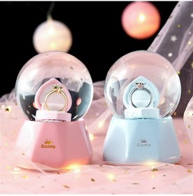 Resim River World Kar Küresi Büyük Boy Tasarımı Tek Taş Yüzük 