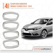 Resim intakrom Renault Fluence Krom İç Kapı Kolu Çerçevesi 4 Parça 2010 ve Üzeri 