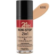Resim Pastel Profashıon 24H Non-Stop 2İn1 Foundatıon & Concealer 606 