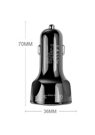 Resim 55w 3 Port Usb Araç İçin Telefon Şarj Cihazı 3 Girişli Çakmaklık Adaptör-31a Pd 20w Qc 30 1 