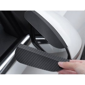 Resim Araba Ayna Yağmur Koruyucu Siper Karbon Desenli - 9036725398710do 