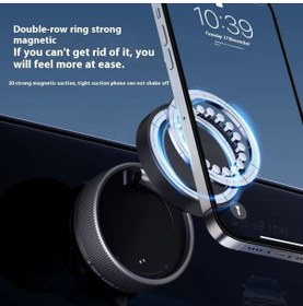 Resim Qifit 360 Derece Ayaralanabilir Vakumlu Manyetik Vantuz Telefon Montajı Serbest Telefon Tutucu 