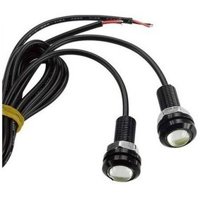 Resim Kartal Göz Led Ayna Altı Led Eagle Eye Civatalı Beyaz 18Mm -2Adet 