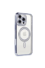 Resim artlab Art İphone 16 Pro Kılıf Joke Simli Magneticsafe Kılıf - Mavi Lab 